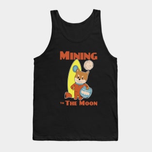 Mining to the moon - Shiba astronaut crypto coin investor Tank Top